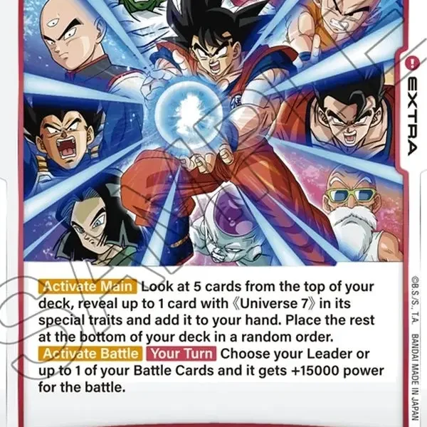 Assemble, Representatives of Universe 7! FB01-030