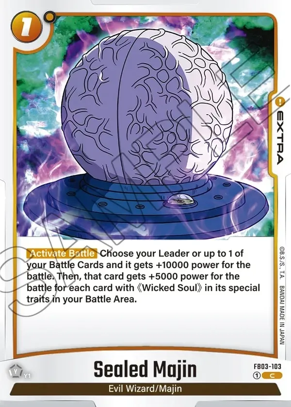Sealed Majin FB03-103