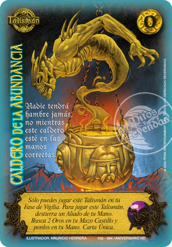 Caldero de la Abundancia Golden Foil