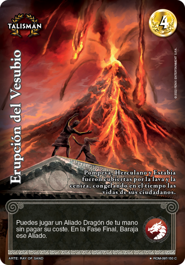 Erupción del Vesubio Foil