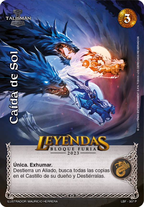 Caída de Sol Leyendas Bloque Furia