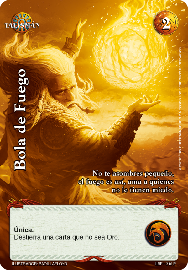 Bola de Fuego Dorado