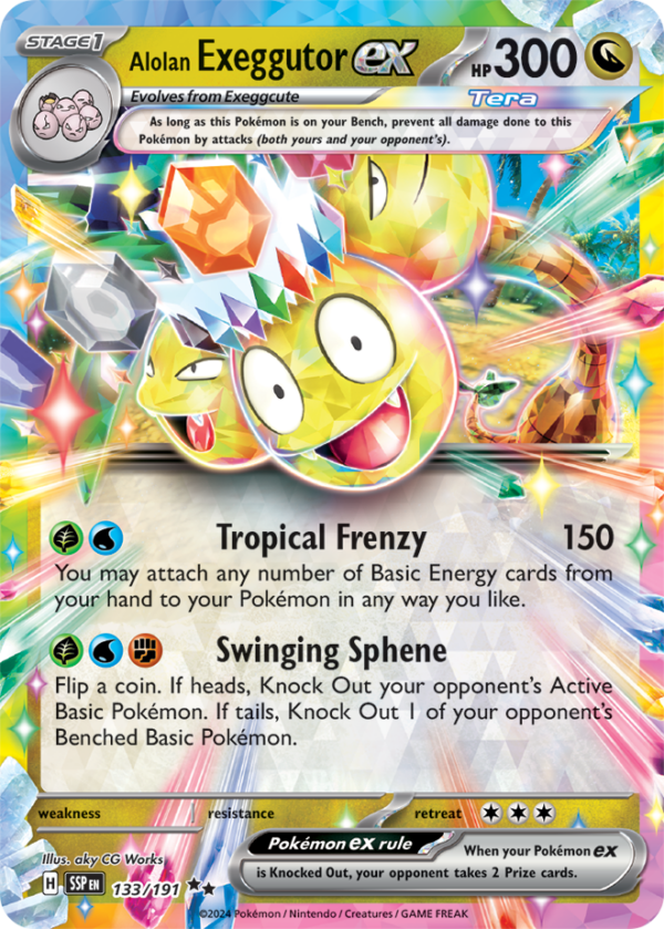 Alolan Exeggutor Ex 133/191 ESPAÑOL