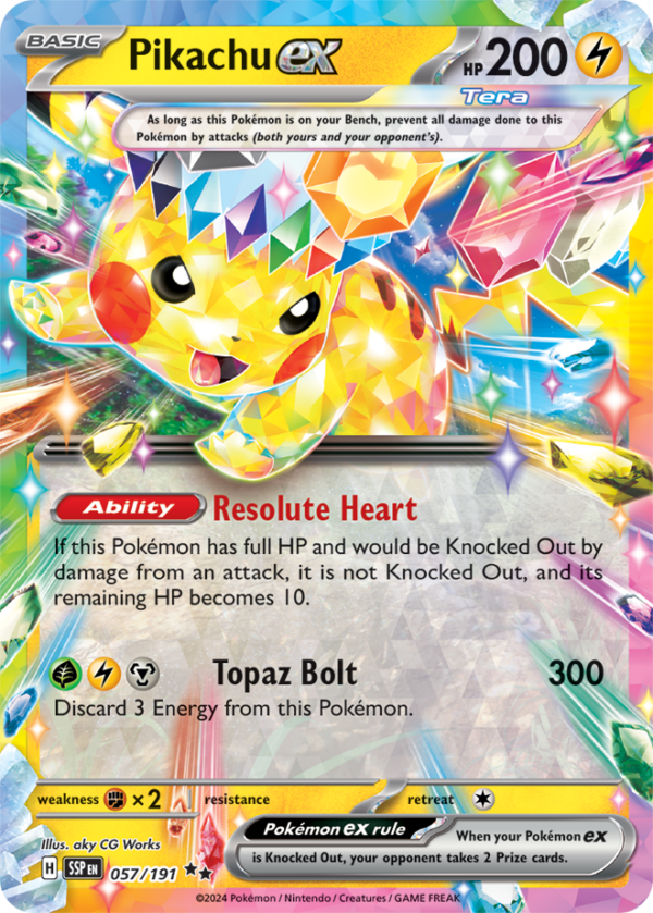 Pikachu Ex 057/191 ESPAÑOL
