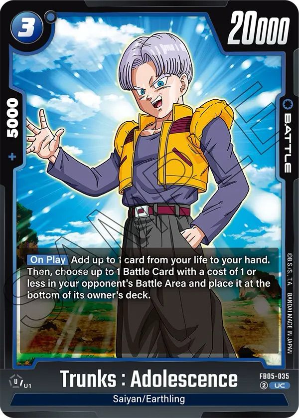 Trunks : Adolescence FB05 -035