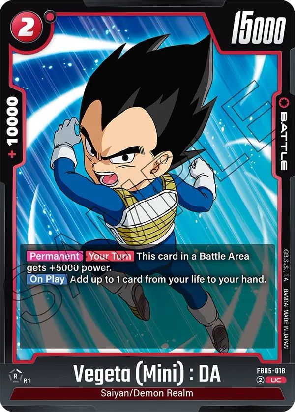 Vegeta (Mini) : DA FB05 -018
