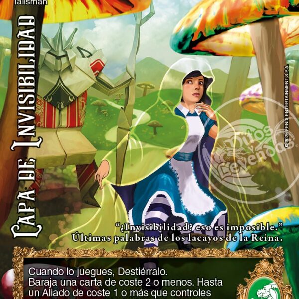 CAPA DE INVISIBILIDAD - PROMO MISTERY ALICIA EN WONDERLAND
