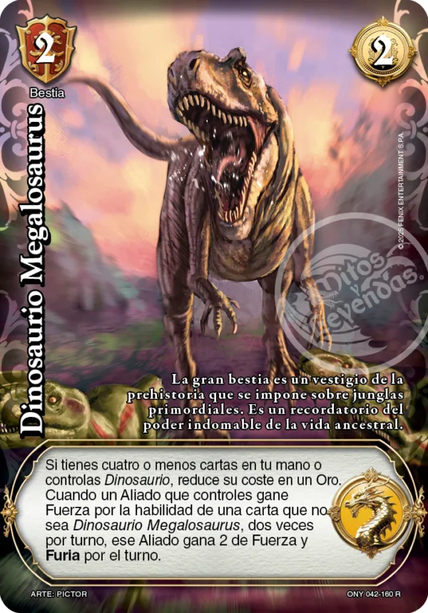 DINOSAURIO MEGALOSAURUS - REAL
